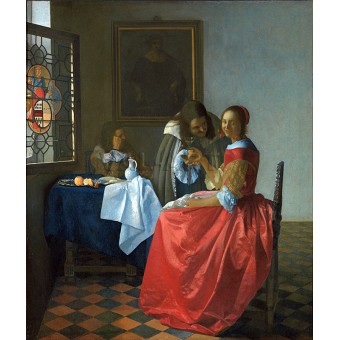 Момичето с чаша вино (1658-1660) РЕПРОДУКЦИИ НА КАРТИНИ